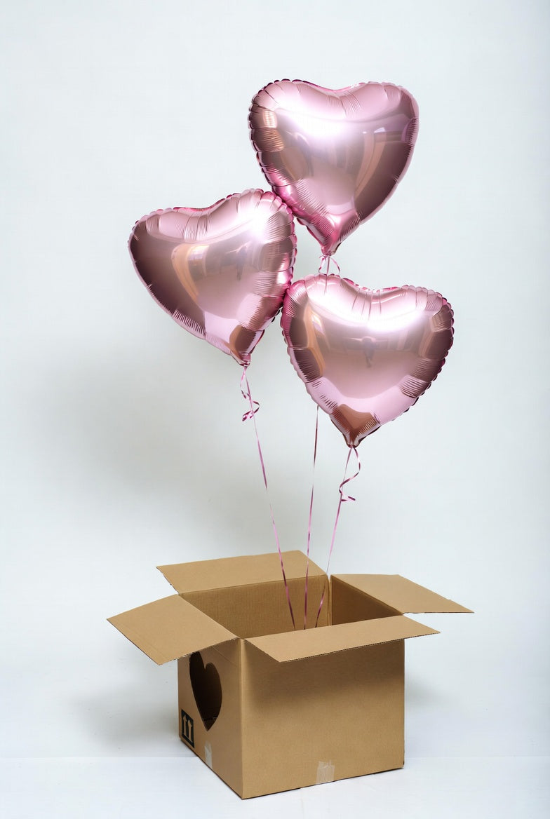 Balon z helem w kształcie serca XL (czerwony)