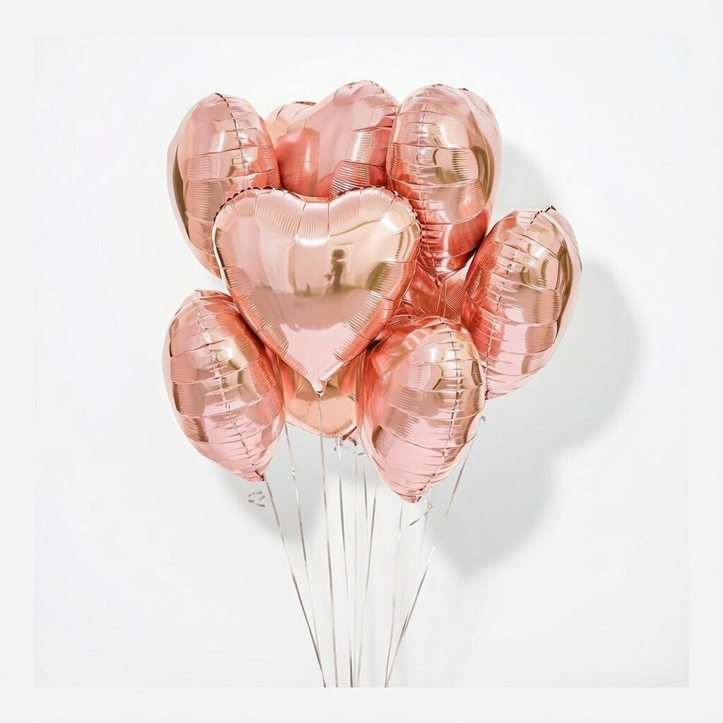 Balon z helem w kształcie serca XL (czerwony)