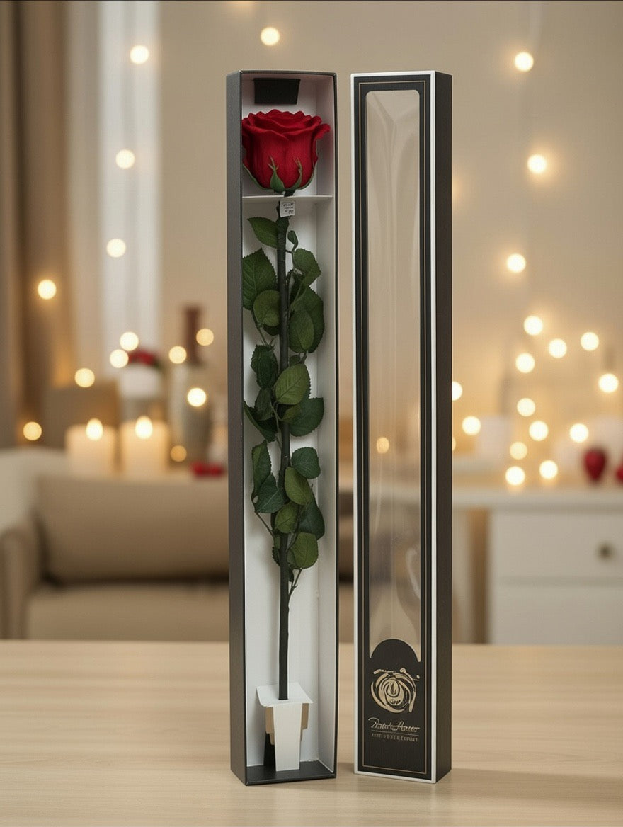 Róża wieczna z łodygą XL (60cm)