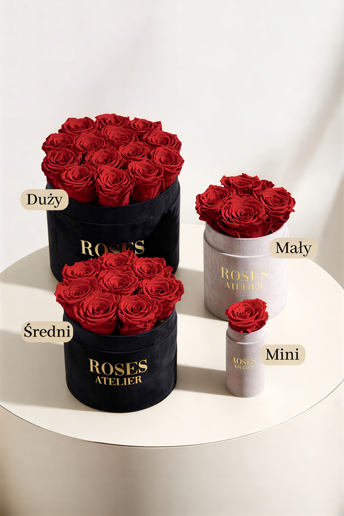 Dowolny Flower Box z Wiecznymi Różami na Zamówienie