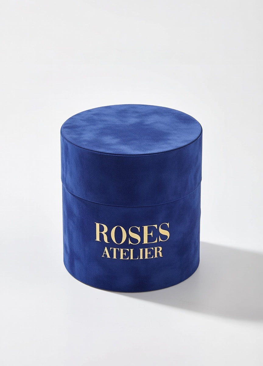 Pudełko chabrowe średnie - wieczne róże