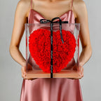 Serce z róż XL w opakowaniu prezentowym