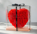 Serce z róż XXL w opakowaniu prezentowym